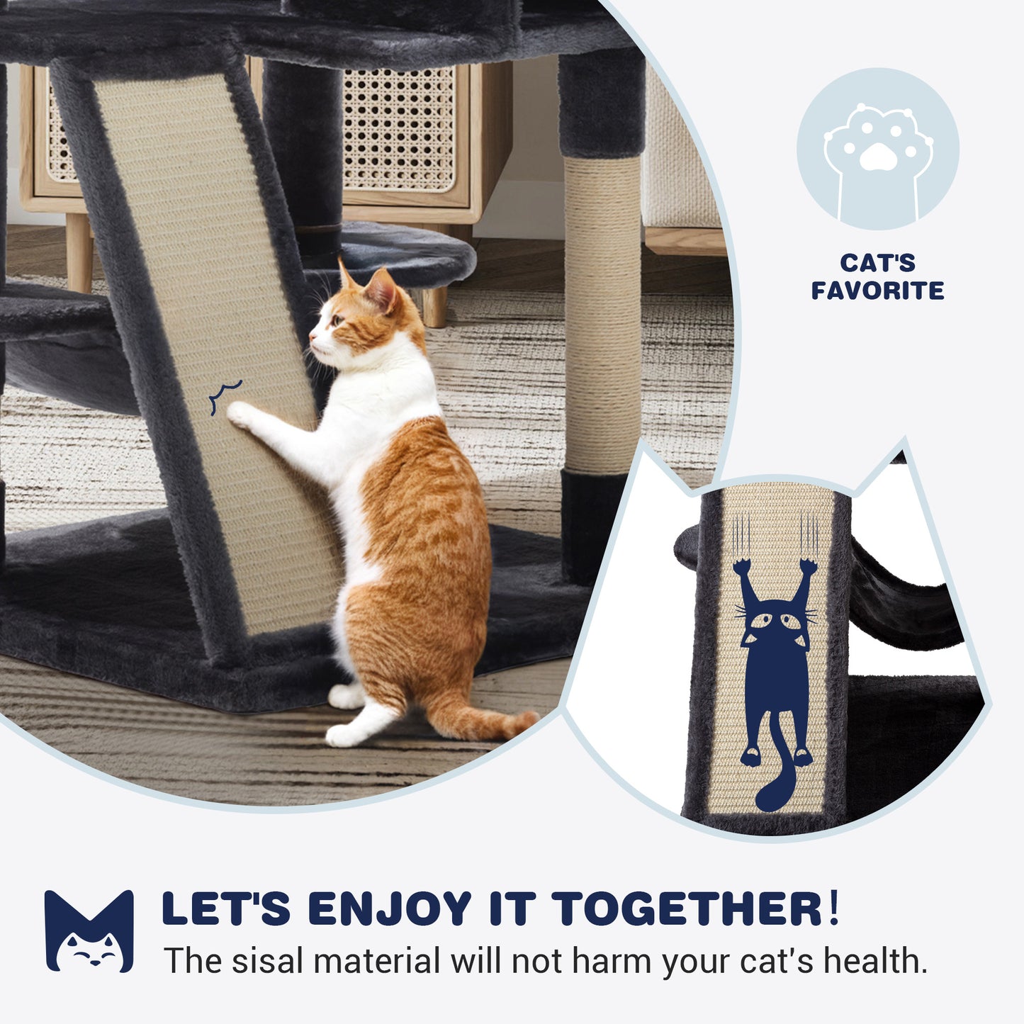 Sifurni Cat Tree and Tower Condo for Cats