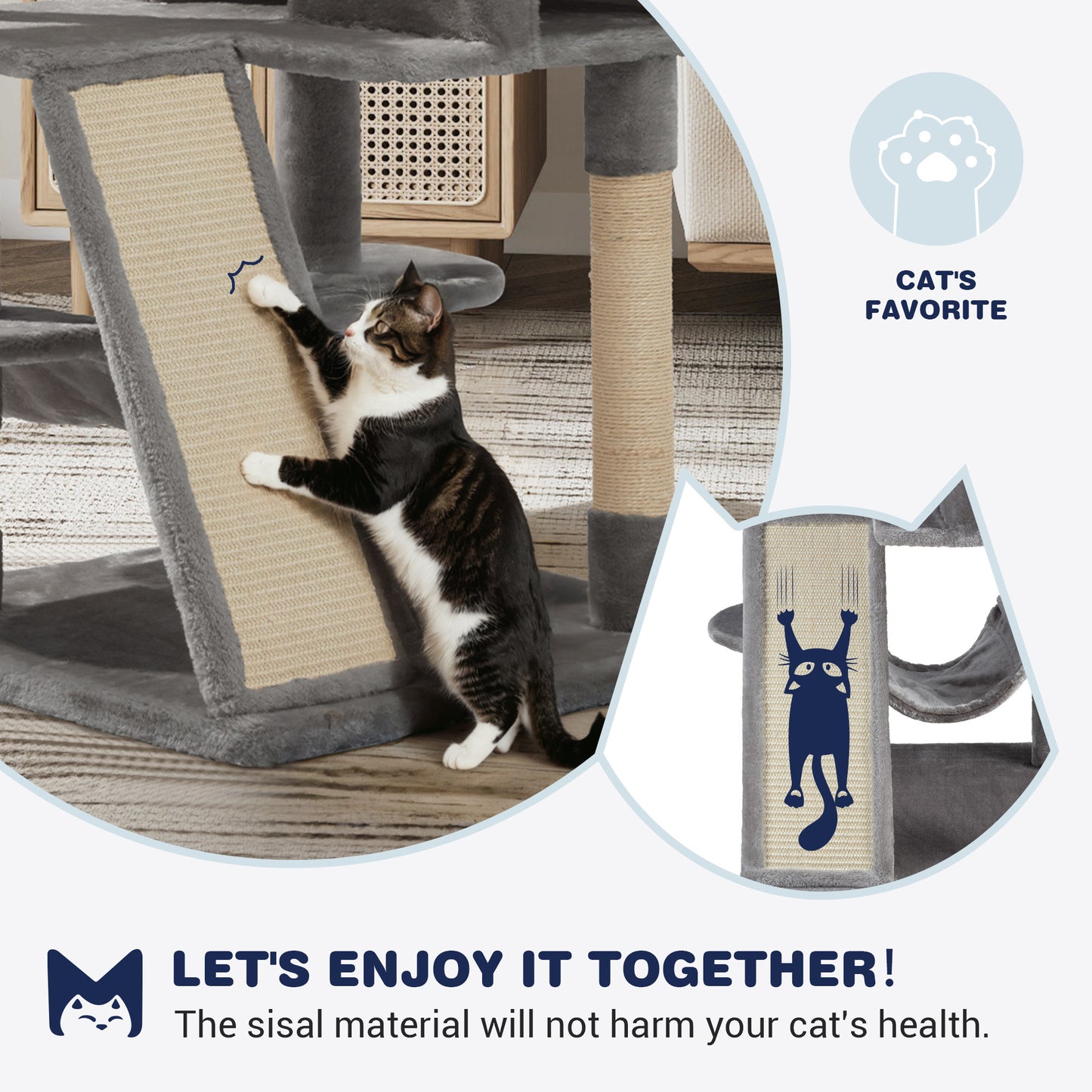 Sifurni Cat Tree and Tower Condo for Cats