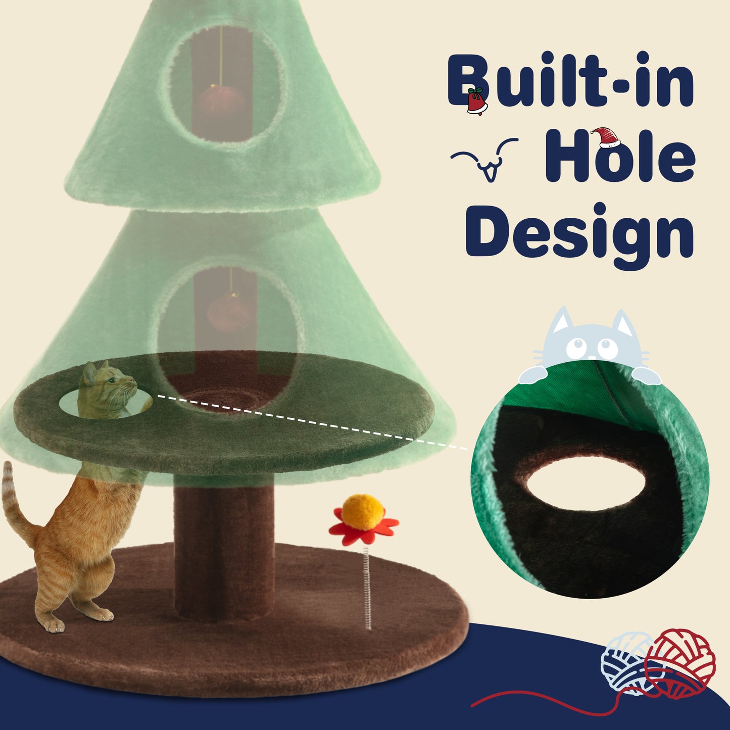Sifurni Cat Tree and Tower Condo for Cats