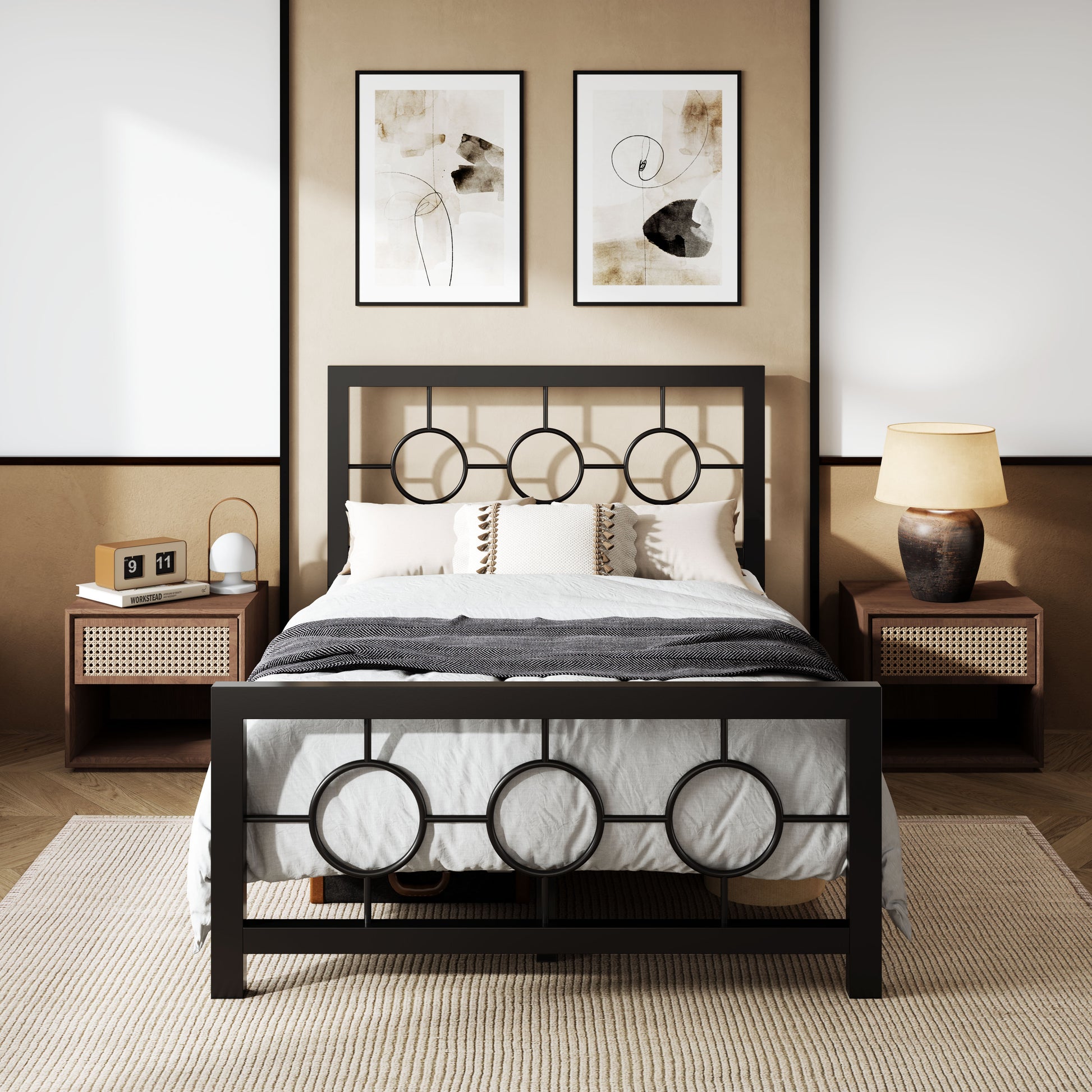 dress up metal bed frame How to Style a Metal Bed Frame: Tips for a Cozy & Chic Look