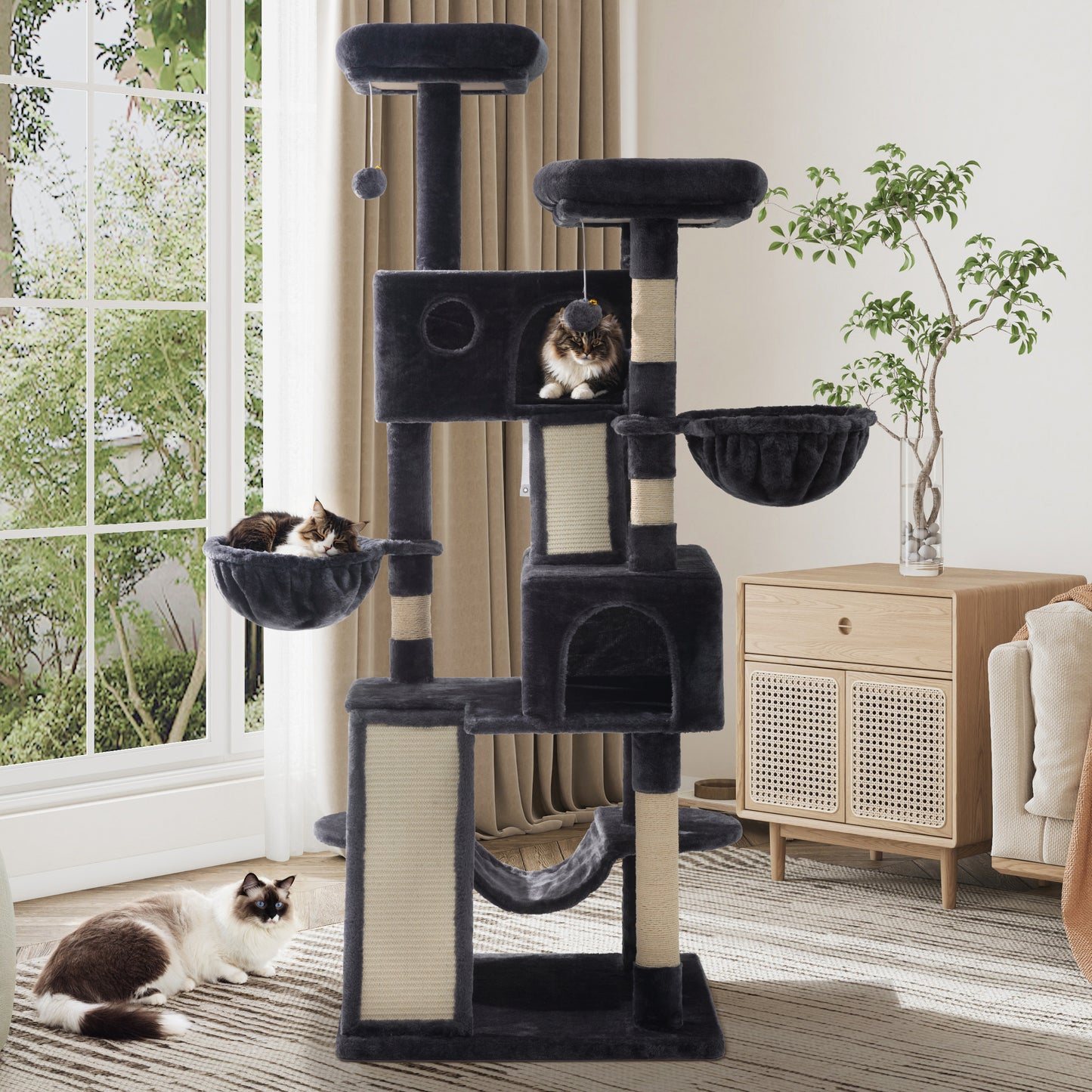 Sifurni Cat Tree Tower Condo for Cats