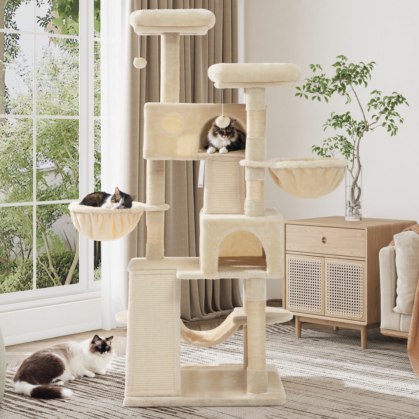 Sifurni Cat Tree Tower Condo for Cats