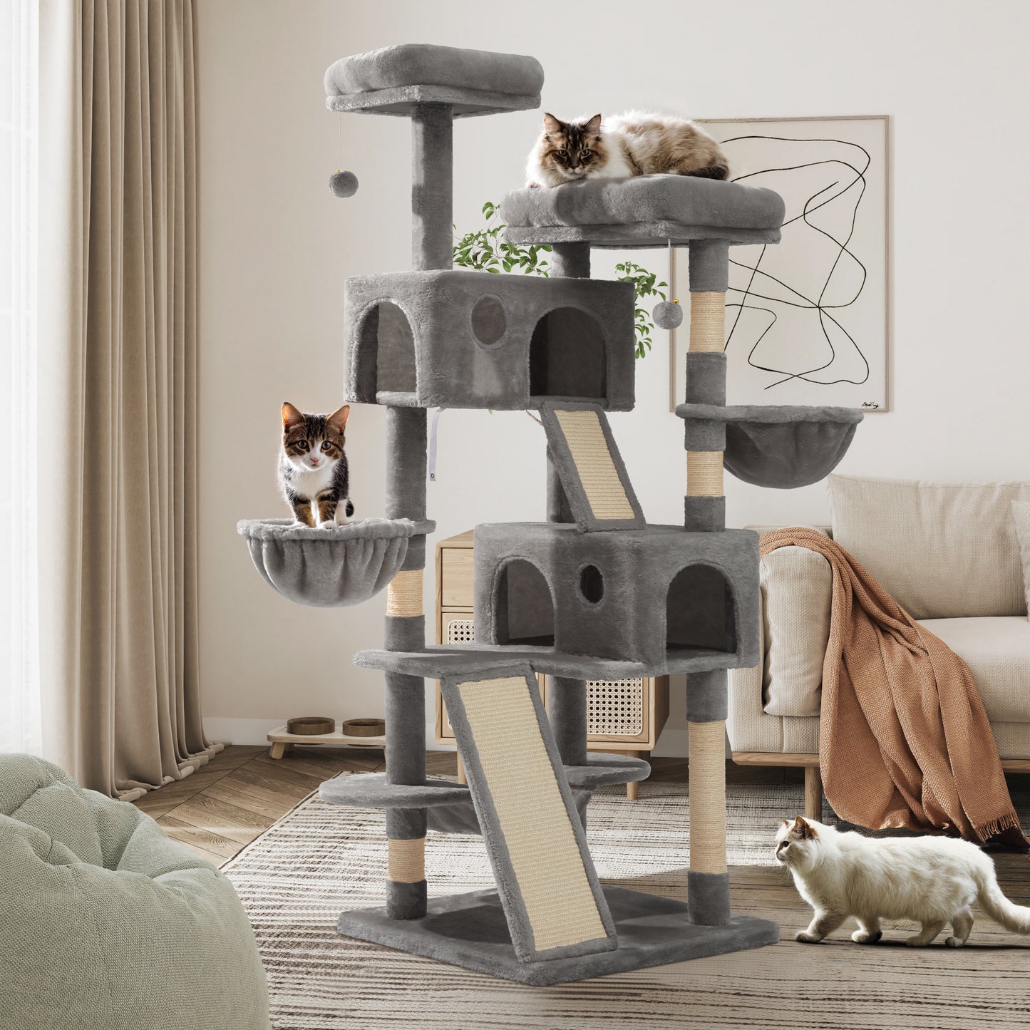 Sifurni Cat Tree Tower Condo for Cats