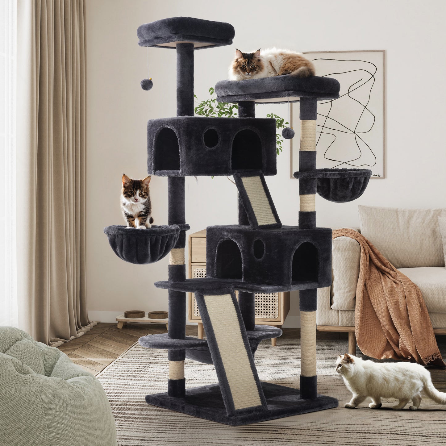 Sifurni Cat Tree Tower Condo for Cats