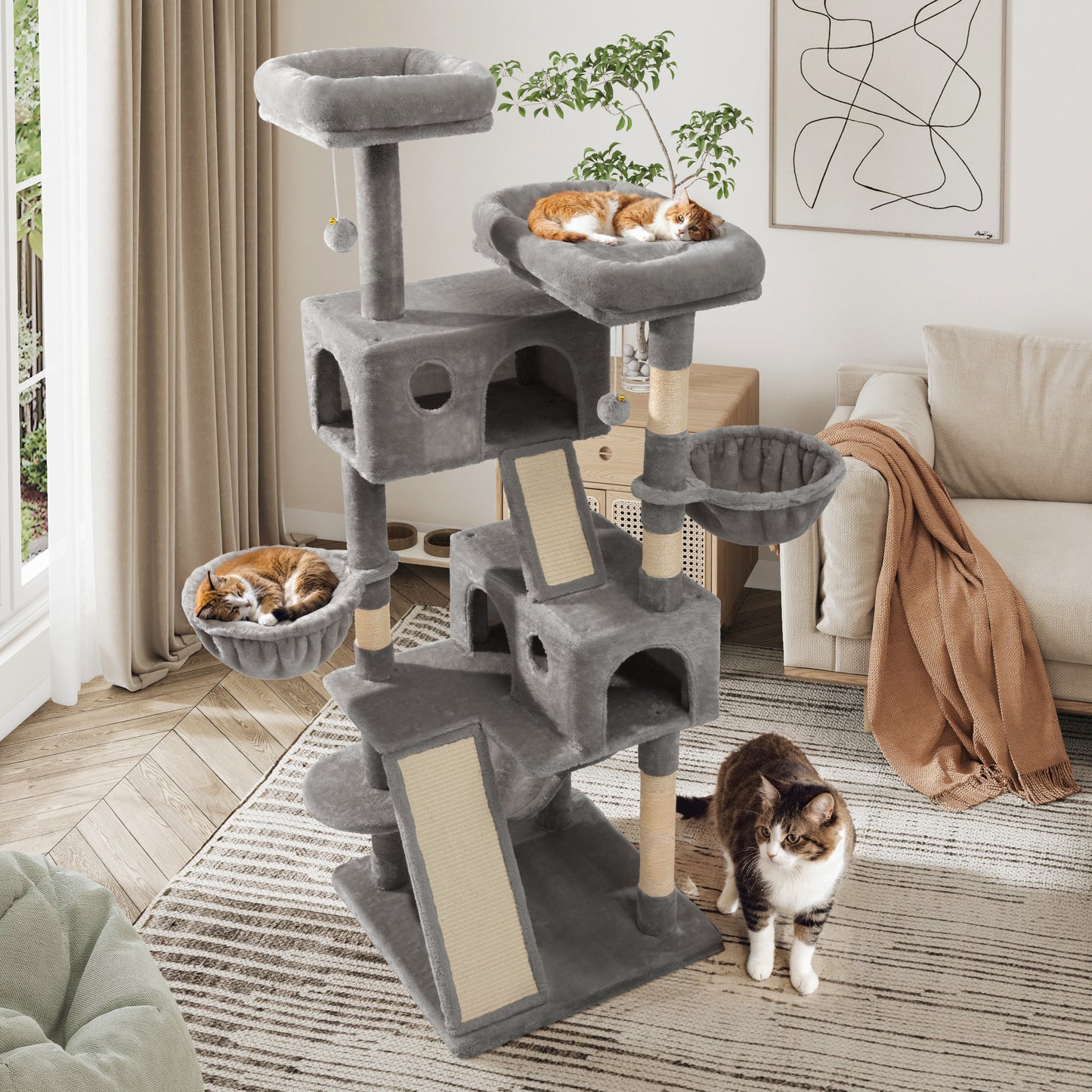 Sifurni Cat Tree Tower Condo for Cats